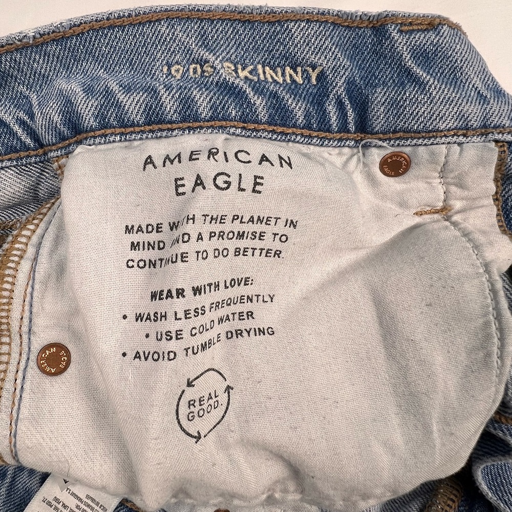 👖American Eagle 90’s Skinny Denim Jeans, Size: 4 Short - Picture 8 of 12